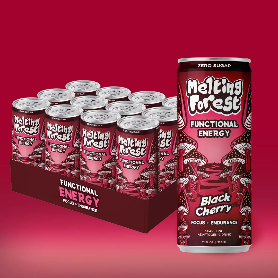 Melting Forest Energy Sparkling Water – Black Cherry