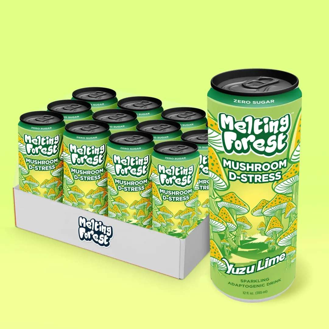 Melting Forest D-Stress Sparkling Water – Yuzu Lime 