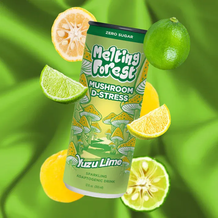 Melting Forest D-Stress Sparkling Water – Yuzu Lime 