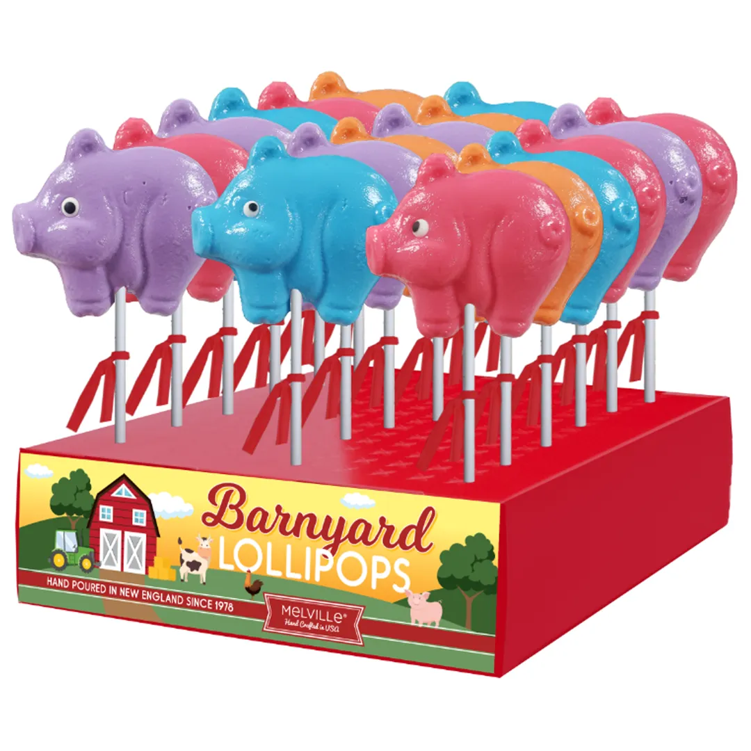 Barnyard Pig Lollipops - Assorted variant