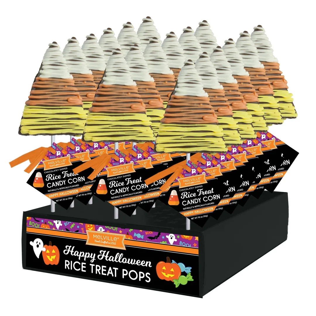 Candy Corn Drizzle Rice Treat Pops variant
