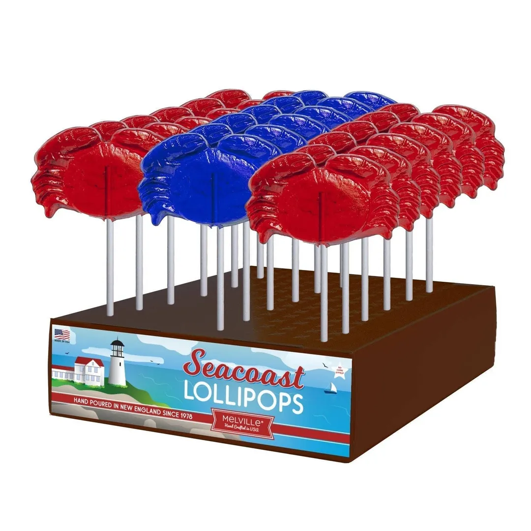 Crab Lollipops - Red & Blue variant
