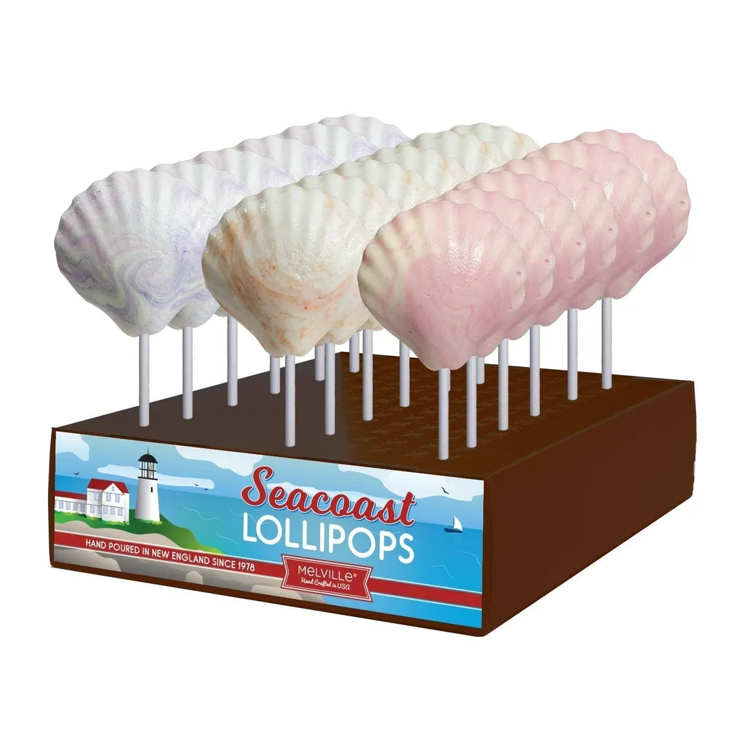 Cream Swirl Seashell Lollipops - Assorted variant