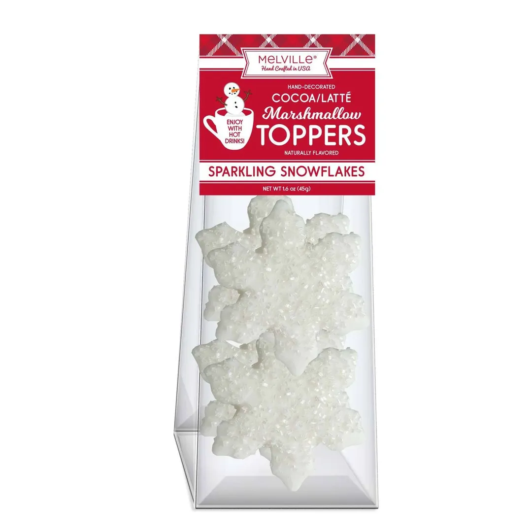 Crystal Snowflake Marshmallow Toppers - 4ct Gusset Bag variant