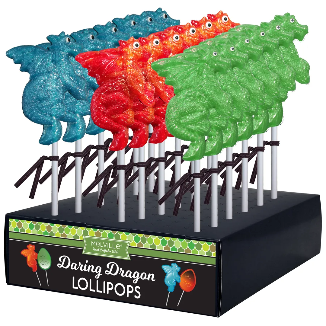 Dragon Glitter Lollipops - Assorted variant