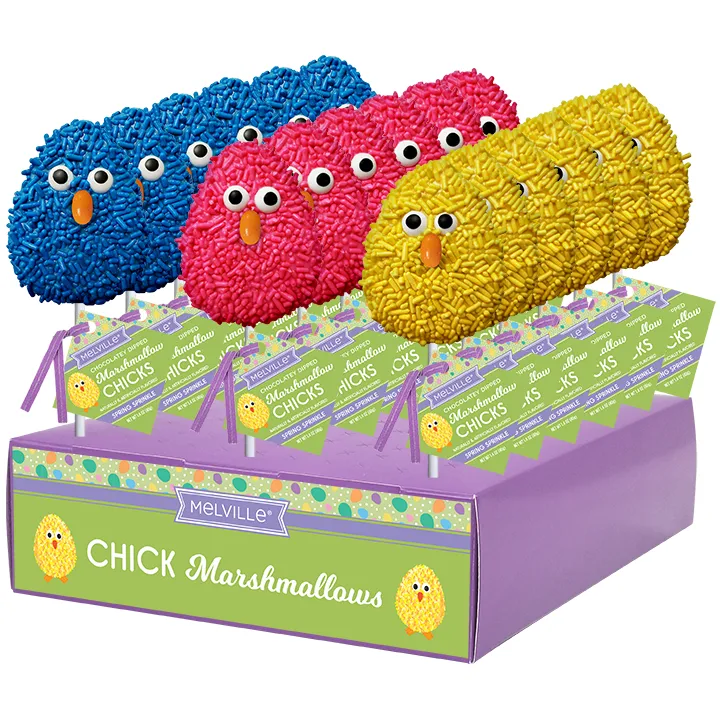 Easter Chick Marshmallow Pops - Assorted Colors variant