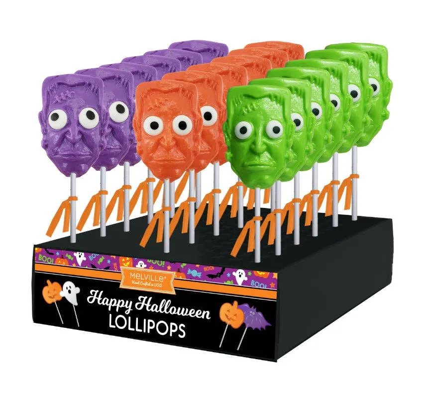 Frankenstein Monster Head Lollipops - Assorted variant