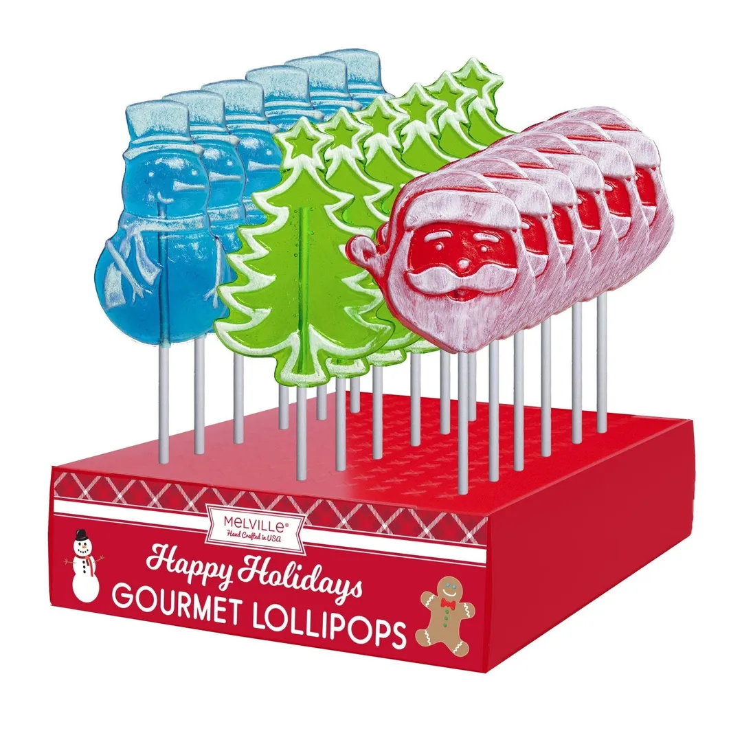 Frosted Holiday Lollipops - Assorted variant