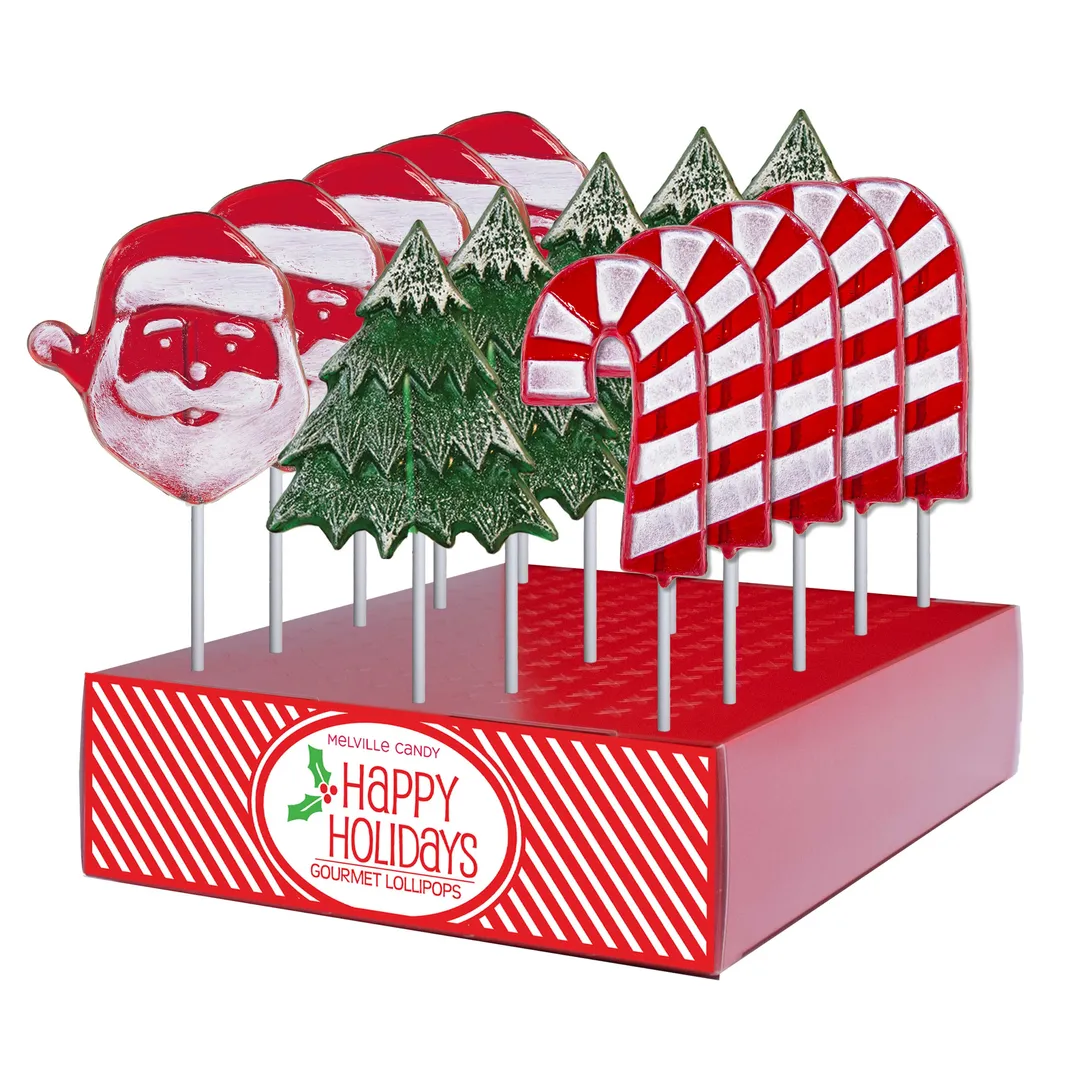 Frosted Holiday Workshop Lollipops - Assorted variant