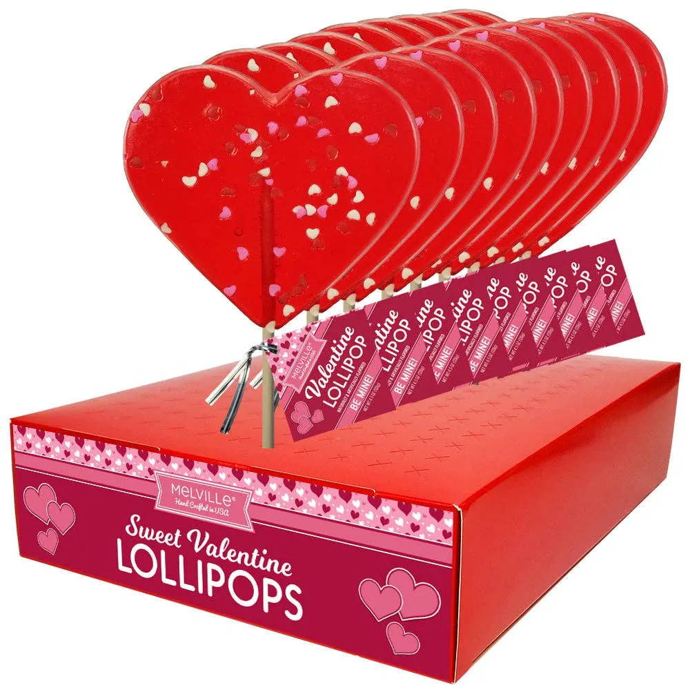 Giant Confetti Heart Lollipops variant