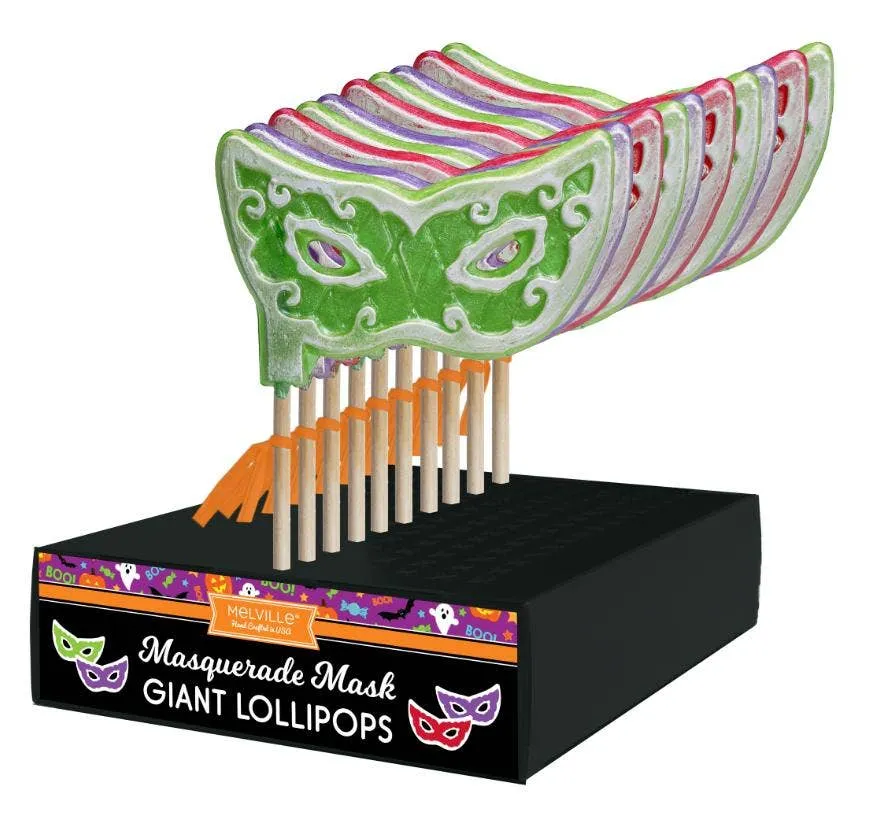 Giant Glitter Masquerade Mask Lollipops variant