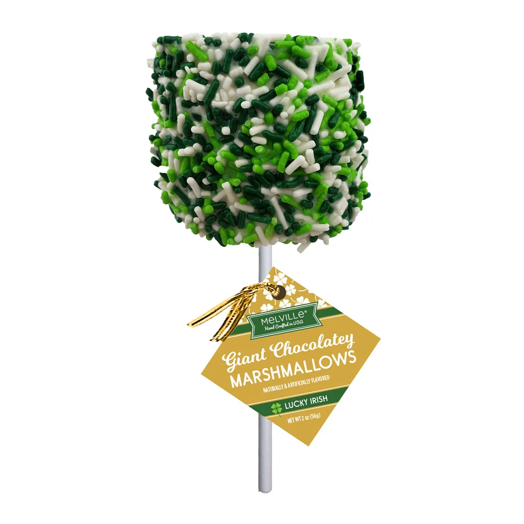 Giant Marshmallow Pops - St. Patrick's Day variant