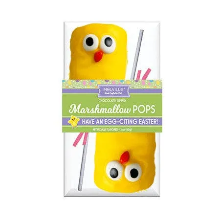 Giant Marshmallow Pops - Yellow & White Chicks variant