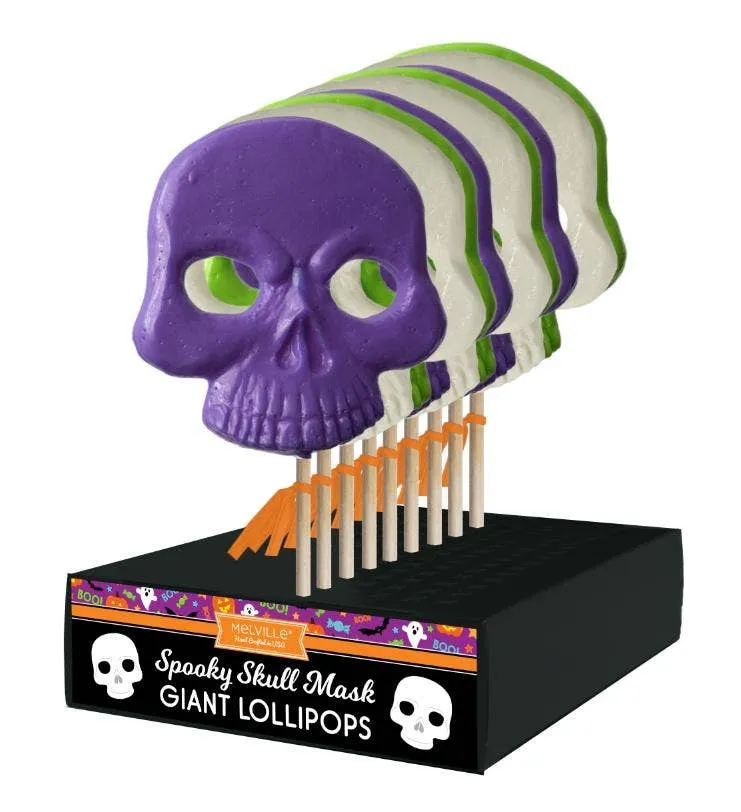Giant Skull Mask Lollipops - Assorted variant
