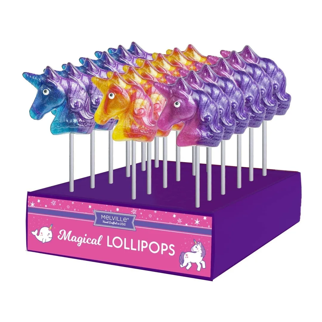 Glitter Swirl Unicorn Lollipops - Assorted variant