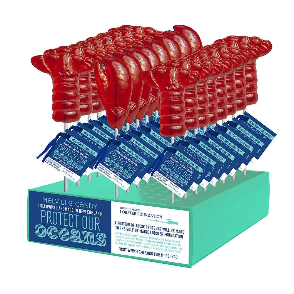 "Gulf of Maine Lobster Foundation" Lobster Tail & Claw Lollipops variant