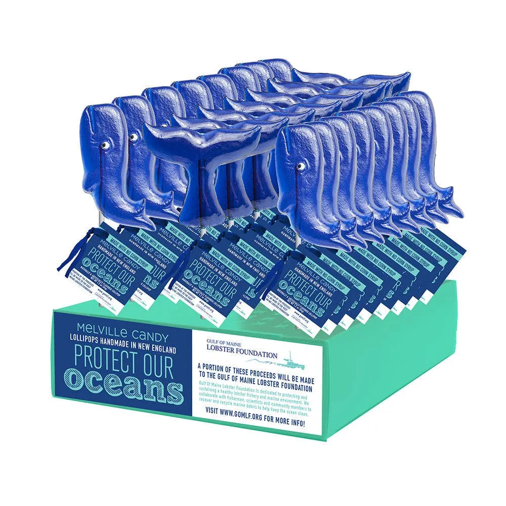 "Gulf of Maine Lobster Foundation" Whale & Whale Tail Lollipops variant