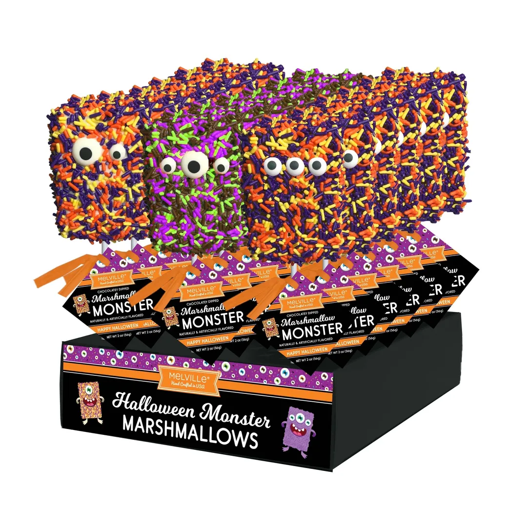 Halloween Monster Sprinkle Marshmallow Pops - Assorted variant