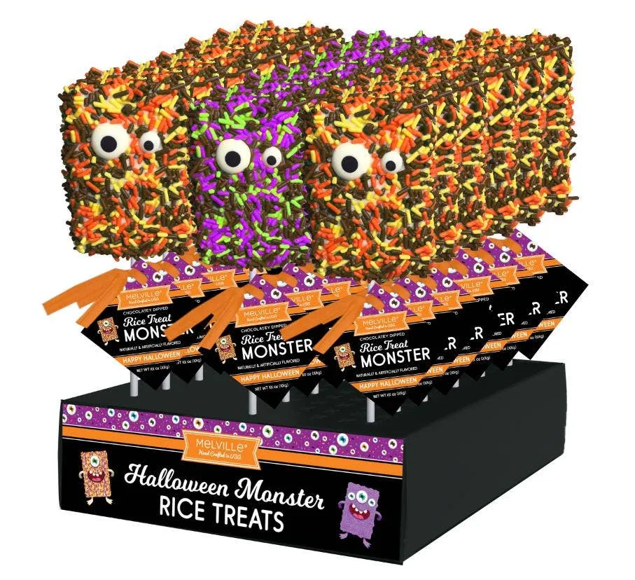 Halloween Monster Sprinkle Rice Treat Pops - Assorted variant
