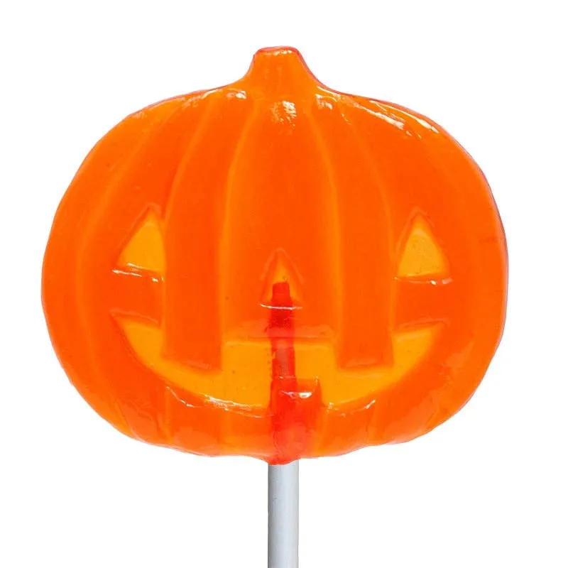 Happy Jack-O-Lantern Lollipops