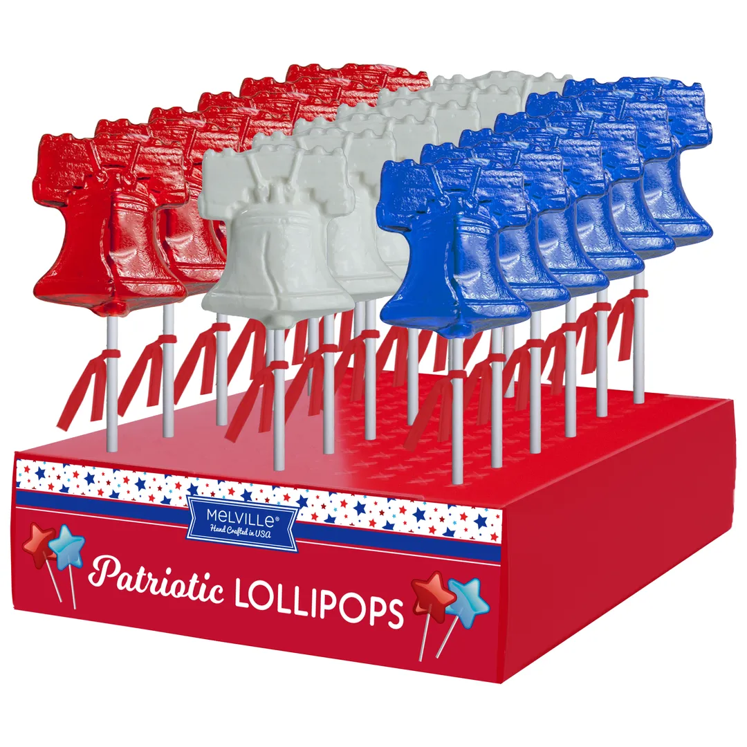 Liberty Bell Lollipops - Red, White & Blue variant
