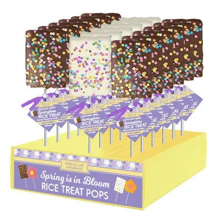 Pastel Confetti Rice Treat Pops - Assorted variant