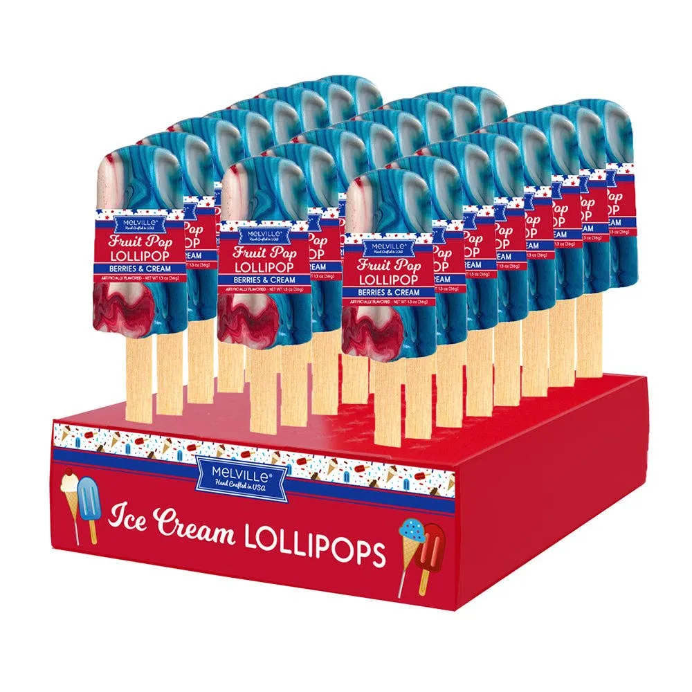 Patriotic Berries & Cream Lollipops variant