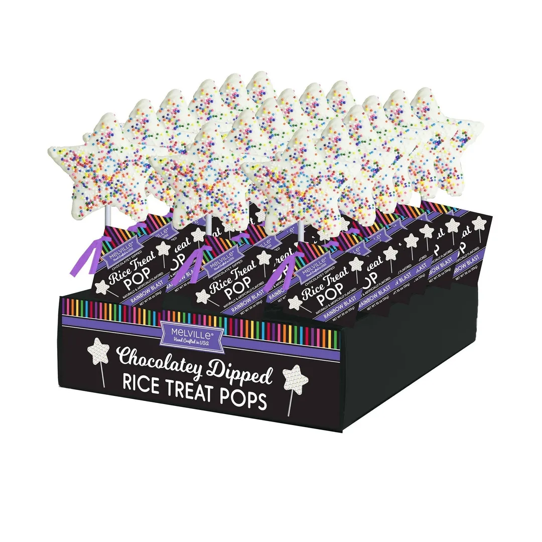 Rainbow Nonpareils Star Rice Treat Pops variant