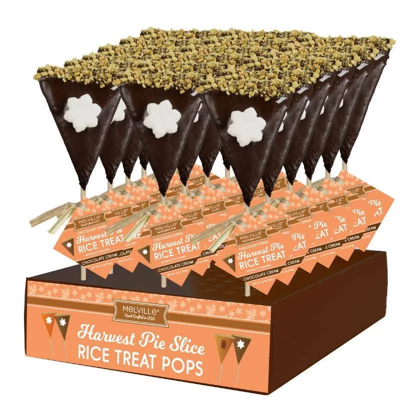 Rice Treat Pie Pops, Pumpkin & Chocolatey Cream variant