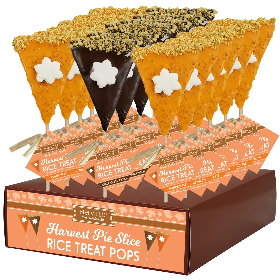 Rice Treat Pie Pops, Pumpkin & Chocolatey Cream variant