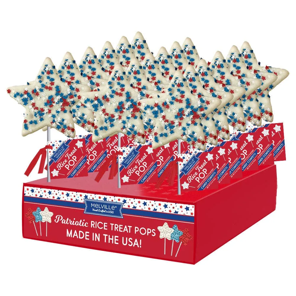 Rice Treat Pops with Patriotic Star Confetti variant
