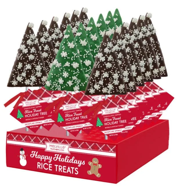 Snowflake Confetti Tree Rice Treat Pops variant