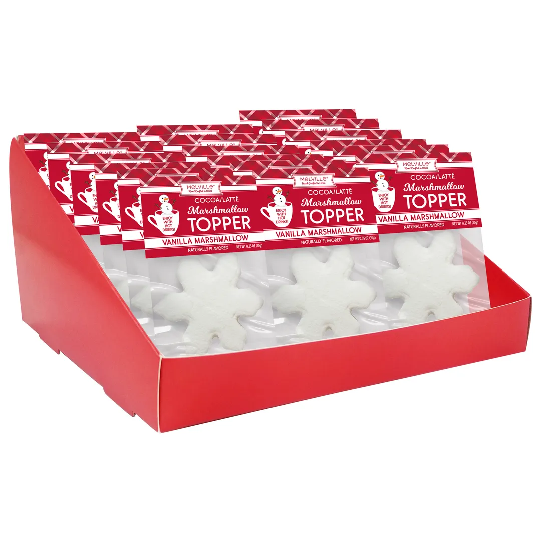 Snowflake Marshmallow Toppers - Plain variant