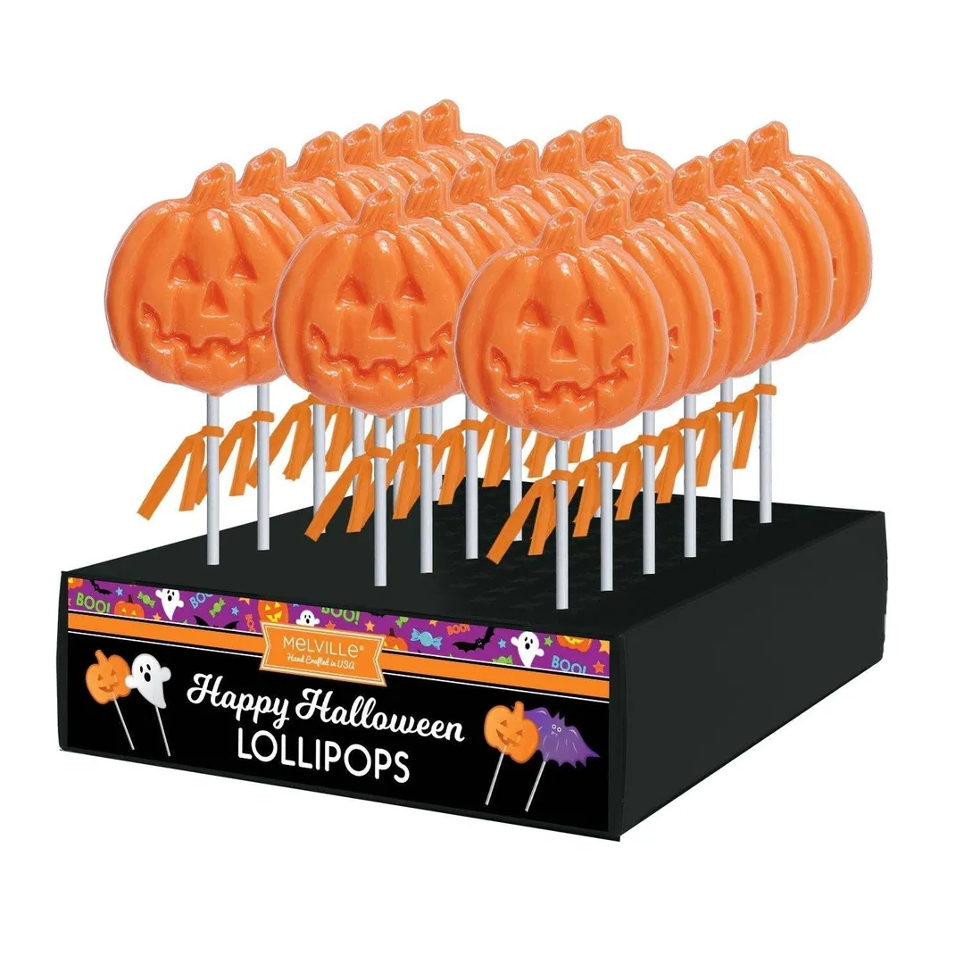 Spooky Jack-O'-Lantern Lollipops variant