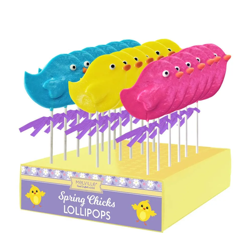 Spring Bird Lollipops - Yellow, Blue, Pink variant