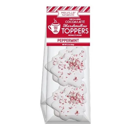 White Chocolatey-Coated Peppermint Tree Marshmallow Toppers - 4ct Gusset Bag variant