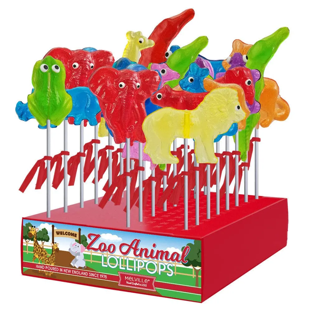 Zoo Animal Lollipops - Assorted variant
