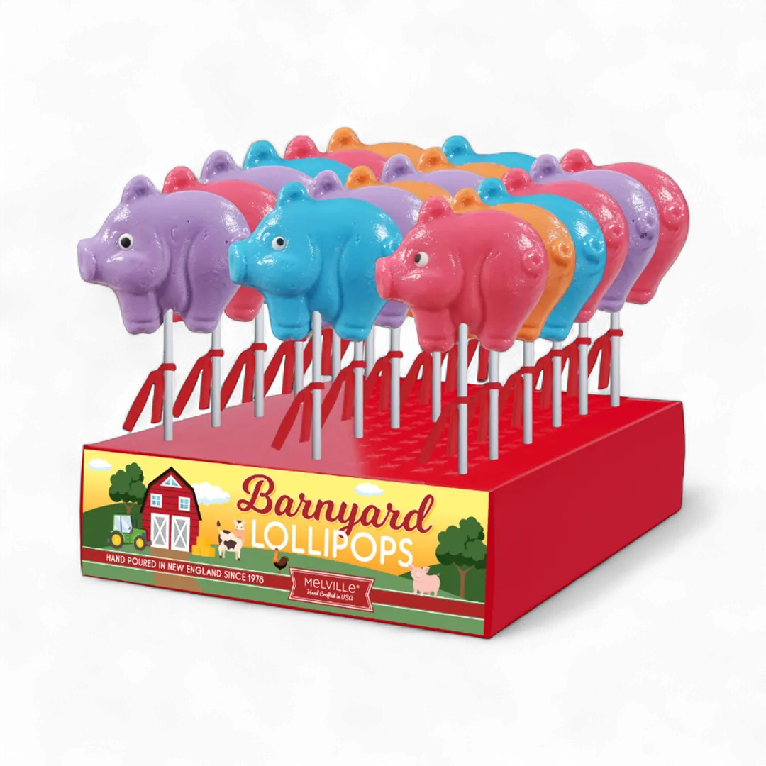 Barnyard Pig Lollipops - Assorted