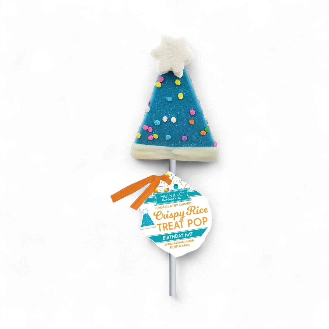 Birthday Hat Rice Treat Pops