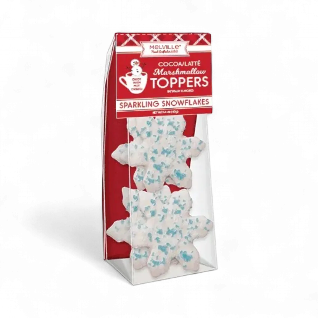 Blue Crystal Sugar Marshmallow Toppers 4ct Gusset Bag