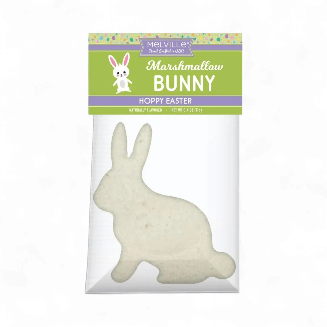 Bunny Marshmallow Toppers 4ct Gusset Bag