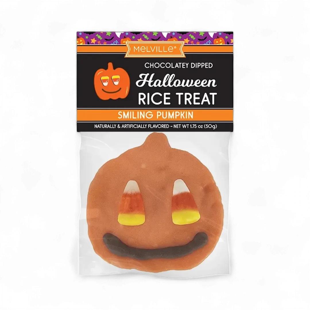 Candy Corn Smiles Pumpkin Rice Treats