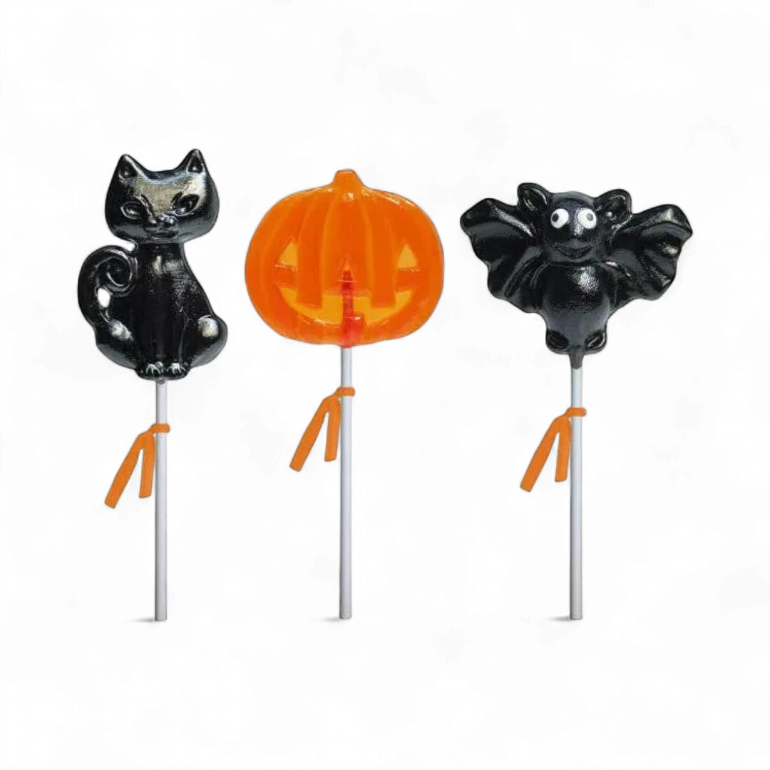 Cheerful Halloween Lollipops - Assorted