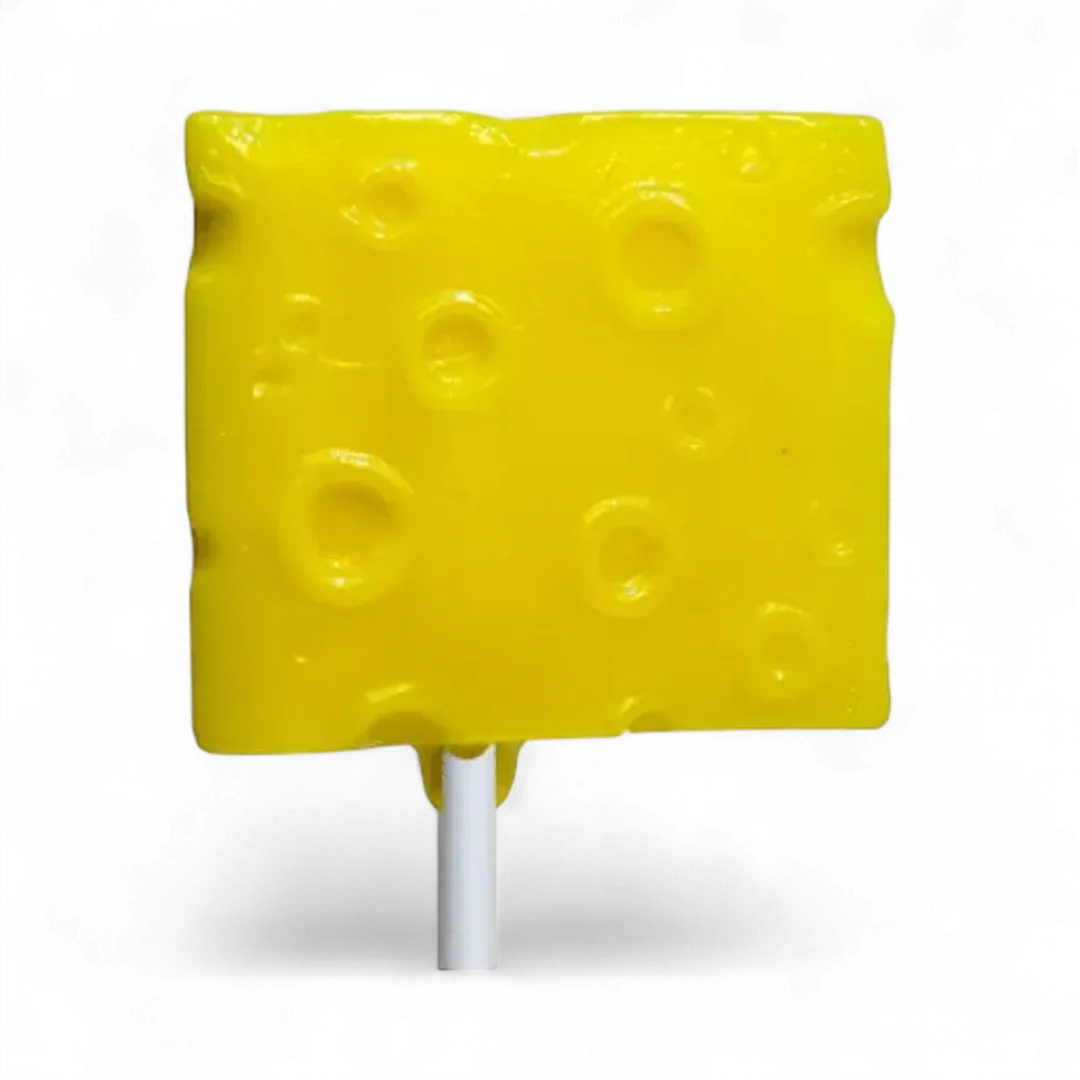 Cheese Wedge Hard Candy Lollipop