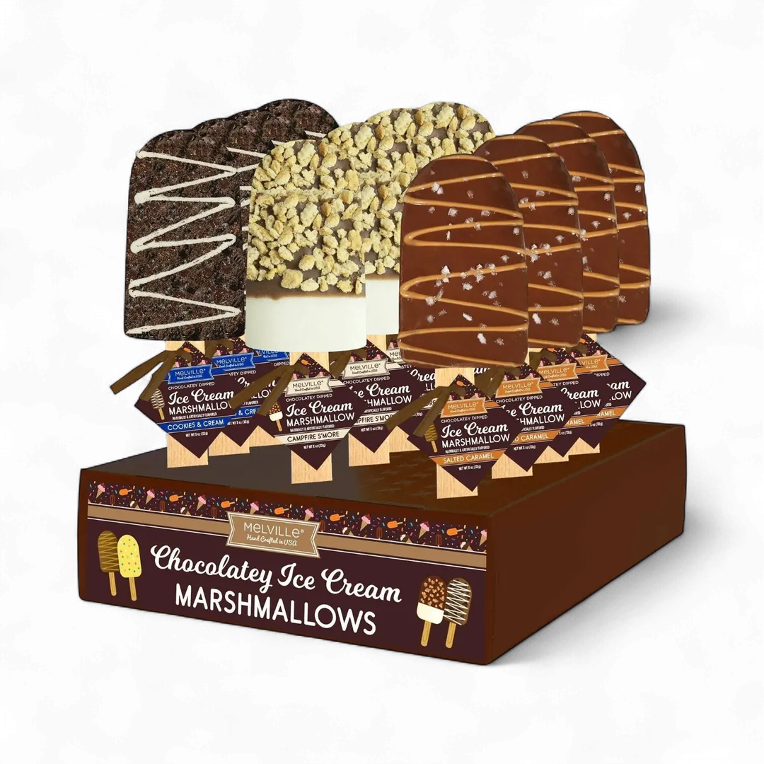 Chocolatey Coated Marshmallow Ice Cream Pops - Assorted