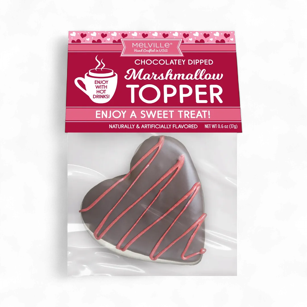 Chocolatey Heart Marshmallow Toppers