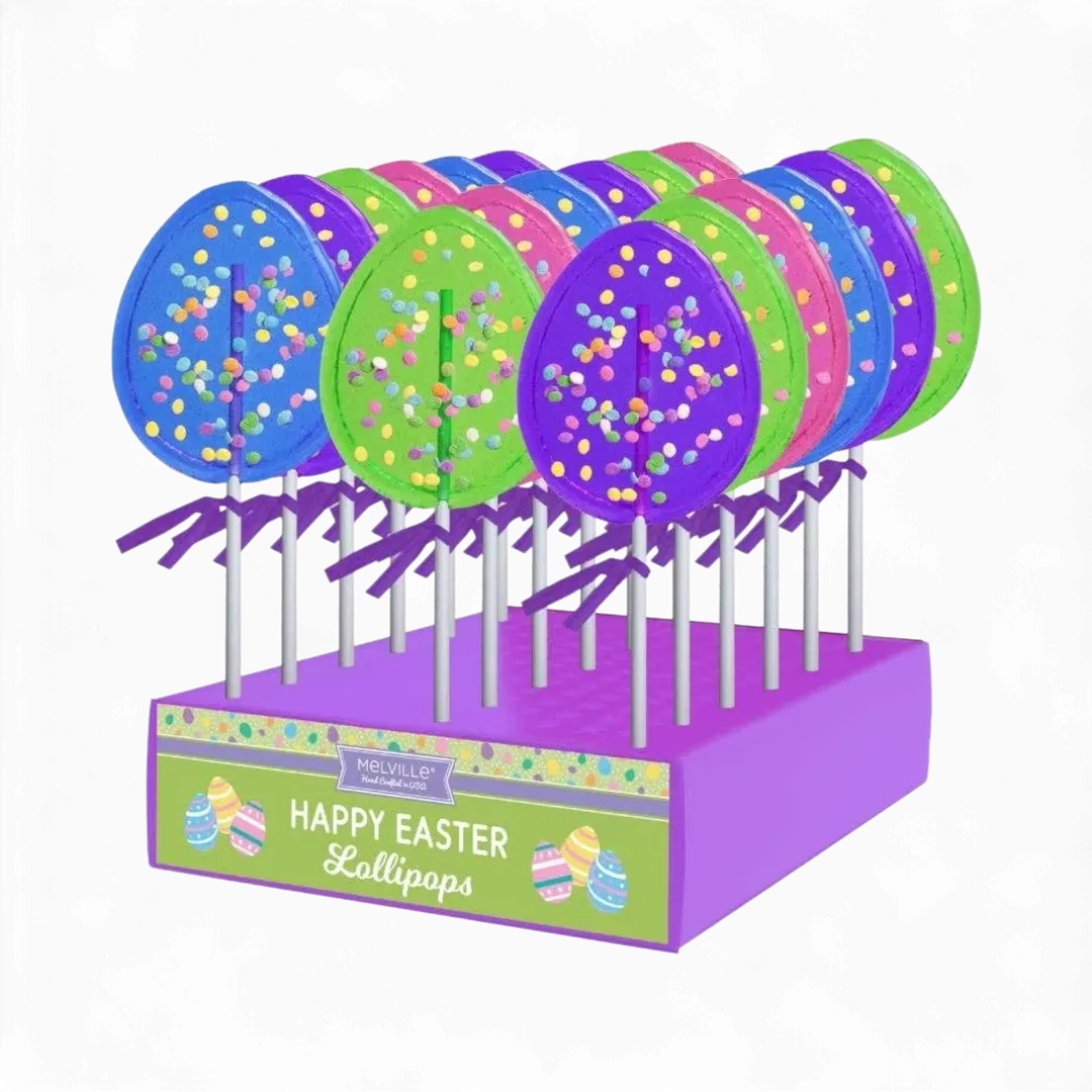 Confetti Egg Lollipops - Assorted