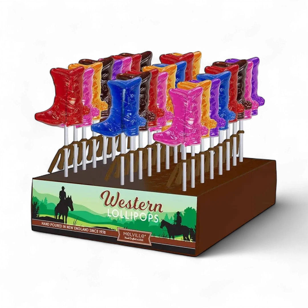 Cowboy Boot Lollipops - Assorted