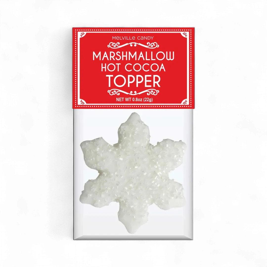 Crystal Snowflake Marshmallow Toppers - 4ct Gusset Bag