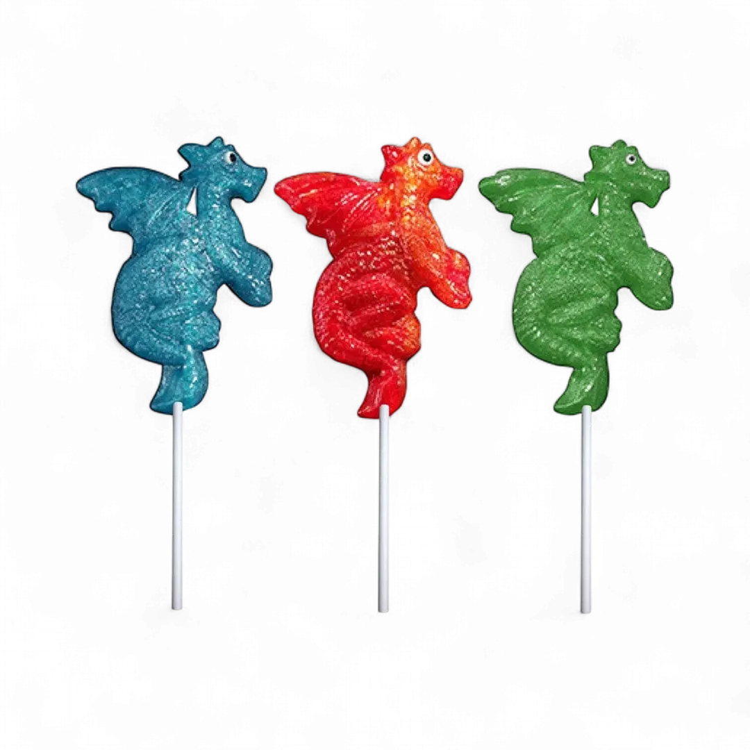 Dragon Glitter Lollipops - Assorted